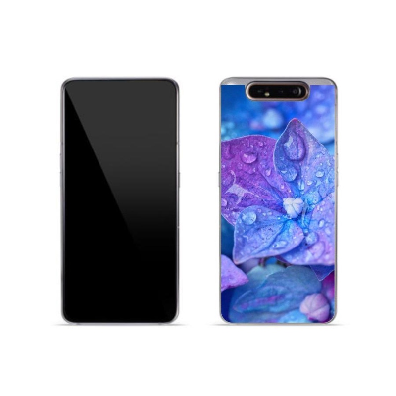 Gélové puzdro mmCase na mobil Samsung Galaxy A80 - fialový kvet