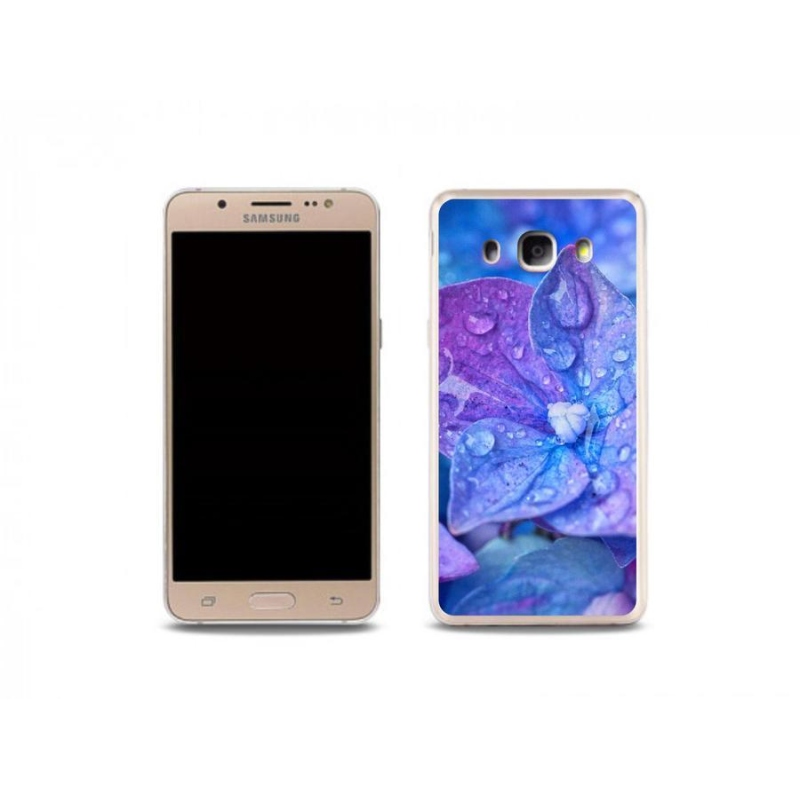 Gélové puzdro mmCase na mobil Samsung Galaxy J5 (2016) - fialový kvet