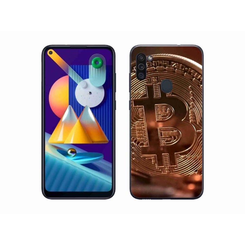 Gélové puzdro mmCase na mobil Samsung Galaxy M11 - Bitcoin