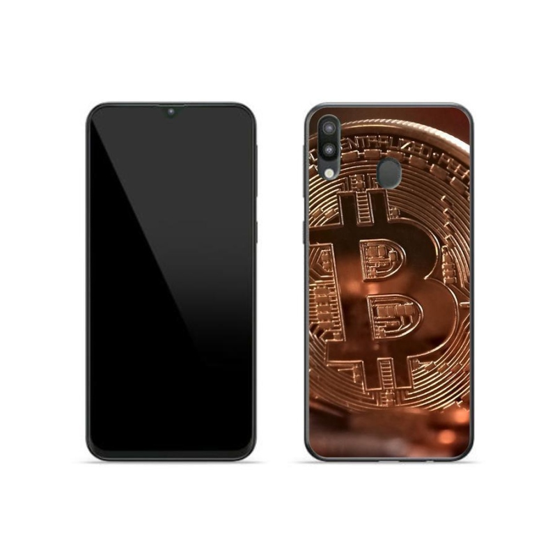 Gélové puzdro mmCase na mobil Samsung Galaxy M20 - Bitcoin