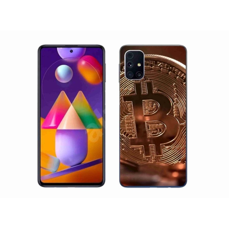 Gélové puzdro mmCase na mobil Samsung Galaxy M31s - Bitcoin