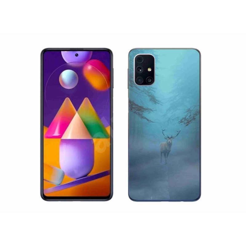 Gélové puzdro mmCase na mobil Samsung Galaxy M31s - jeleň v hmle