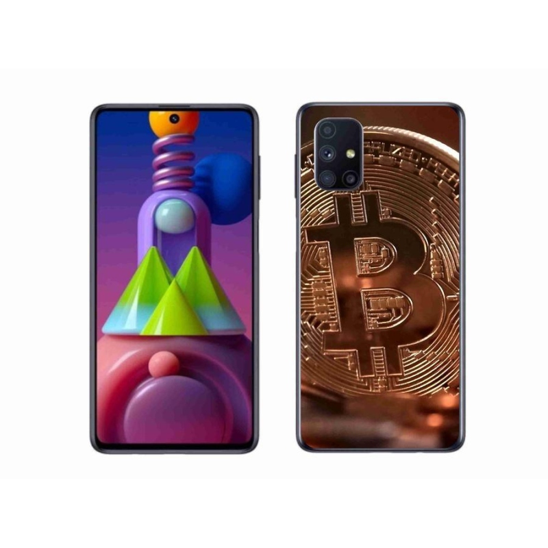 Gélové puzdro mmCase na mobil Samsung Galaxy M51 - Bitcoin