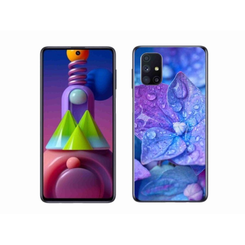 Gélové puzdro mmCase na mobil Samsung Galaxy M51 - fialový kvet