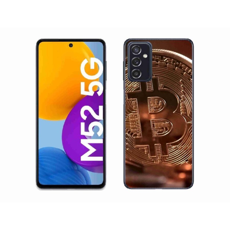 Gélové puzdro mmCase na mobil Samsung Galaxy M52 5G - Bitcoin