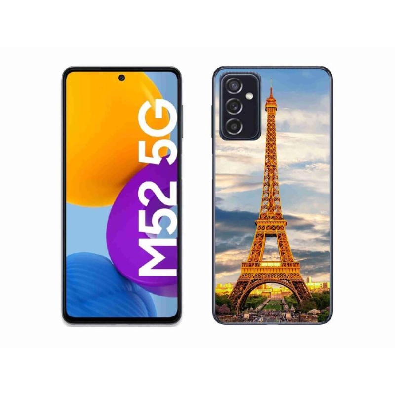 Gélové puzdro mmCase na mobil Samsung Galaxy M52 5G - Eiffelova veža 3