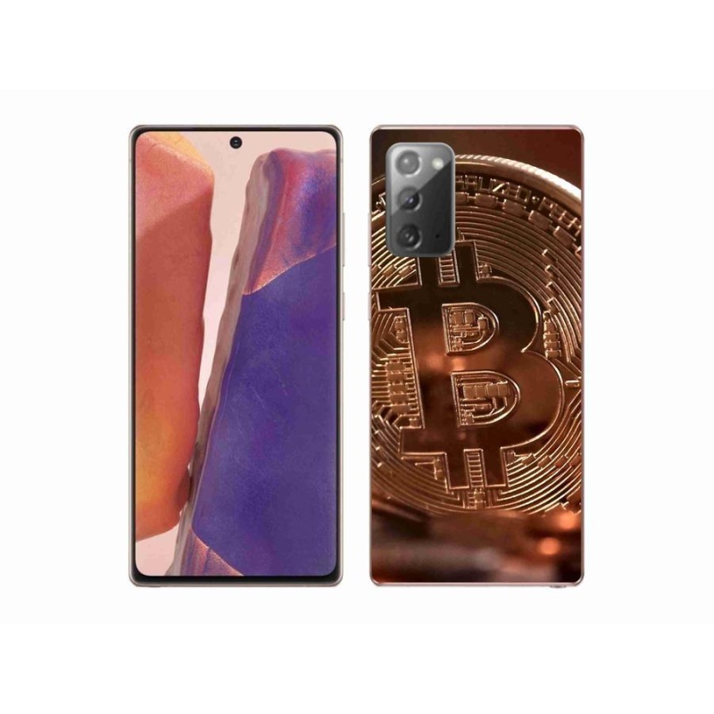 Gélové puzdro mmCase na mobil Samsung Galaxy Note 20/Note 20 5G - Bitcoin