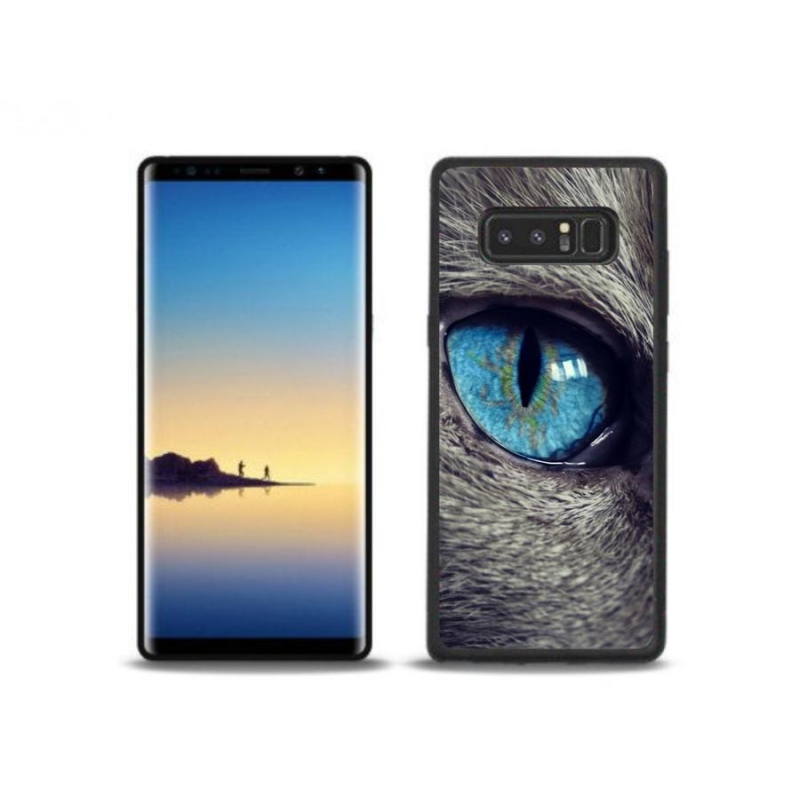 Gélové puzdro mmCase na mobil Samsung Galaxy Note 8 - modré mačacie oko