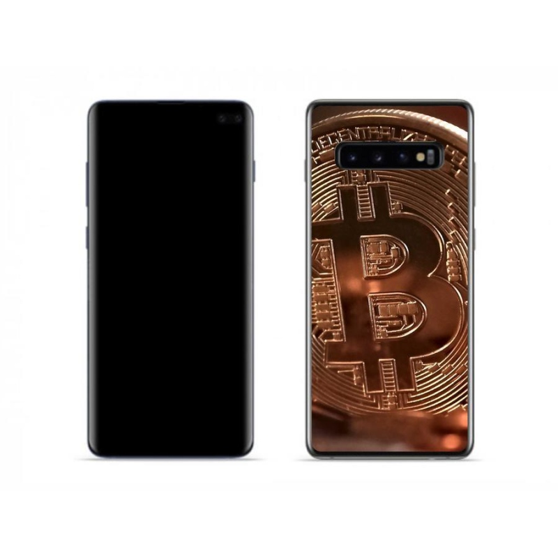 Gélové puzdro mmCase na mobil Samsung Galaxy S10 - Bitcoin