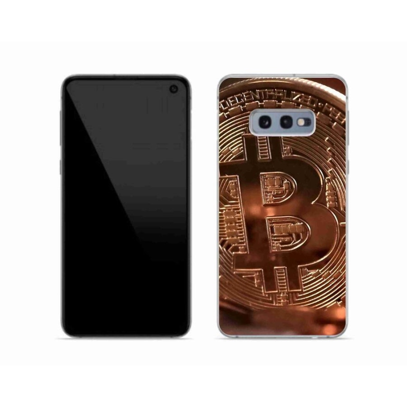 Gélové puzdro mmCase na mobil Samsung Galaxy S10e - Bitcoin