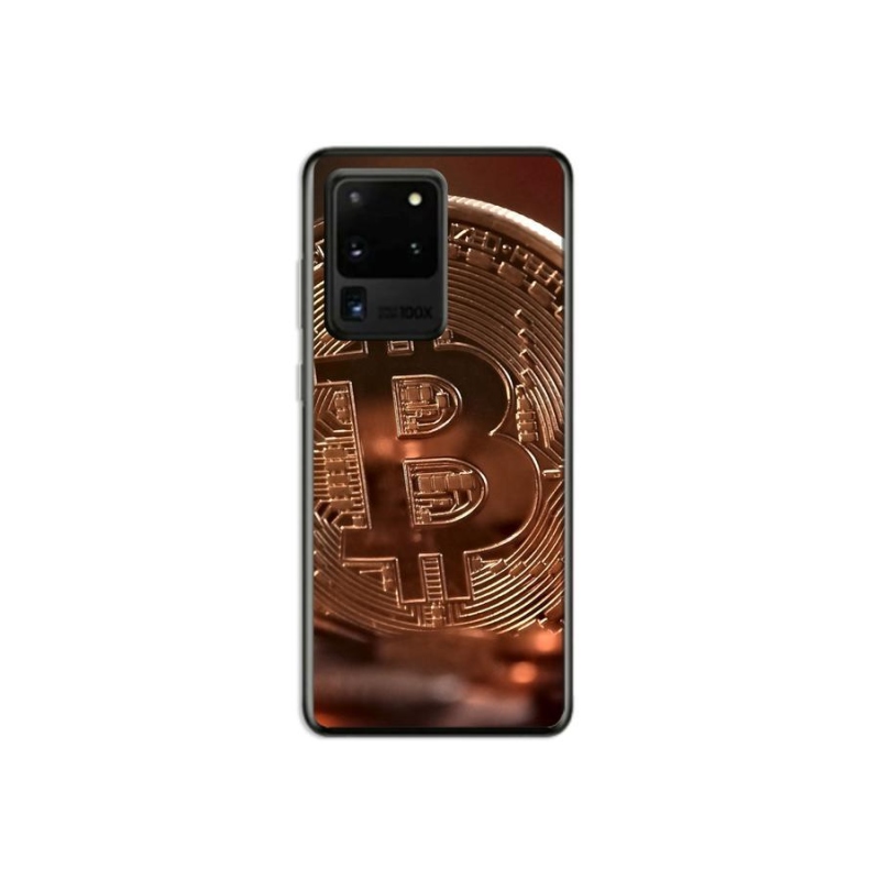 Gélové puzdro mmCase na mobil Samsung Galaxy S20 Ultra - Bitcoin