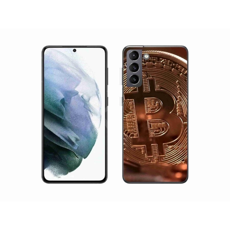 Gélové puzdro mmCase na mobil Samsung Galaxy S21 - Bitcoin