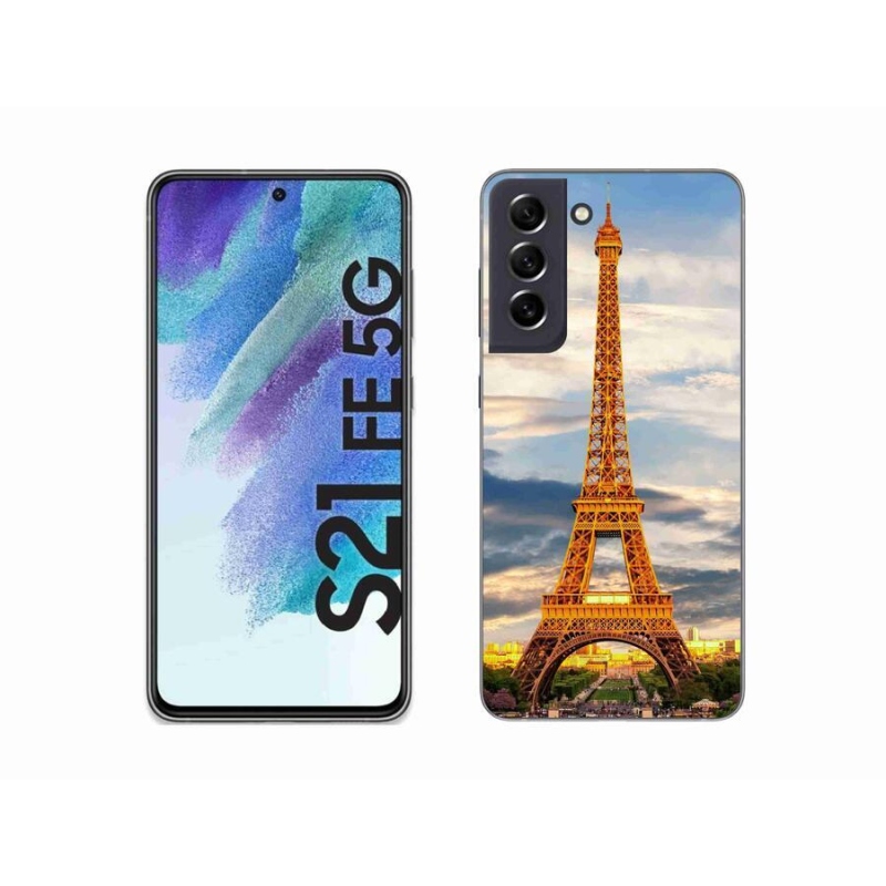 Gélové púzdro mmCase na mobil Samsung Galaxy S21 FE 5G - eiffelova veža 3