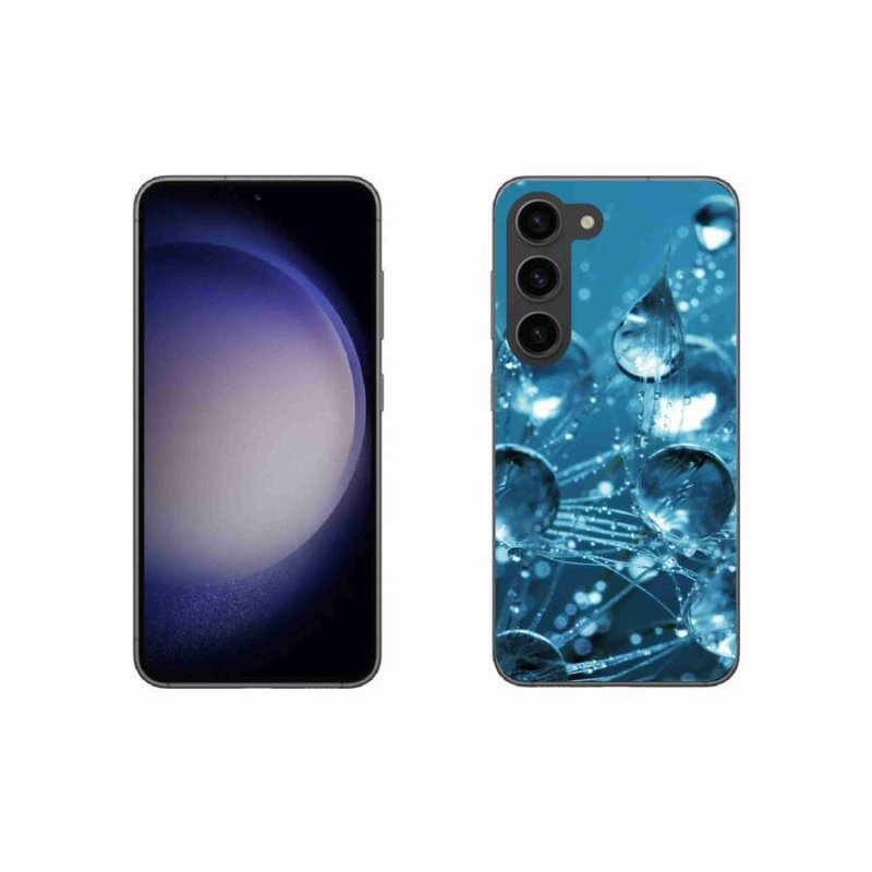 Gélové puzdro mmCase na mobil Samsung Galaxy S23 5G - kvapky vody
