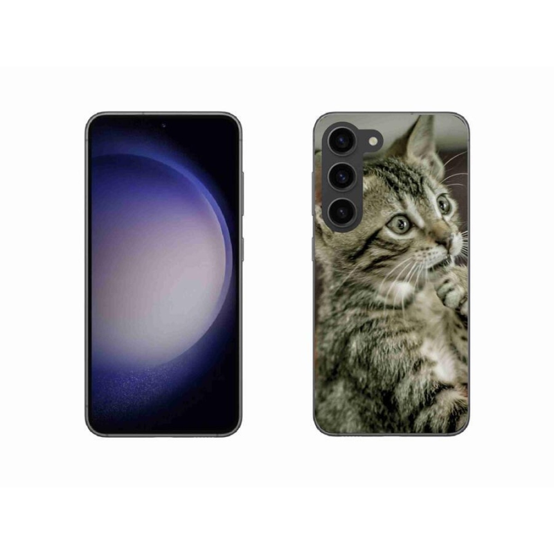 Gélové puzdro mmCase na mobil Samsung Galaxy S23 5G - roztomilá mačka