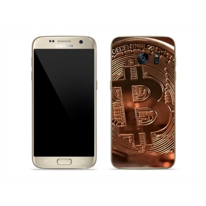 Gélové puzdro mmCase na mobil Samsung Galaxy S7 - Bitcoin