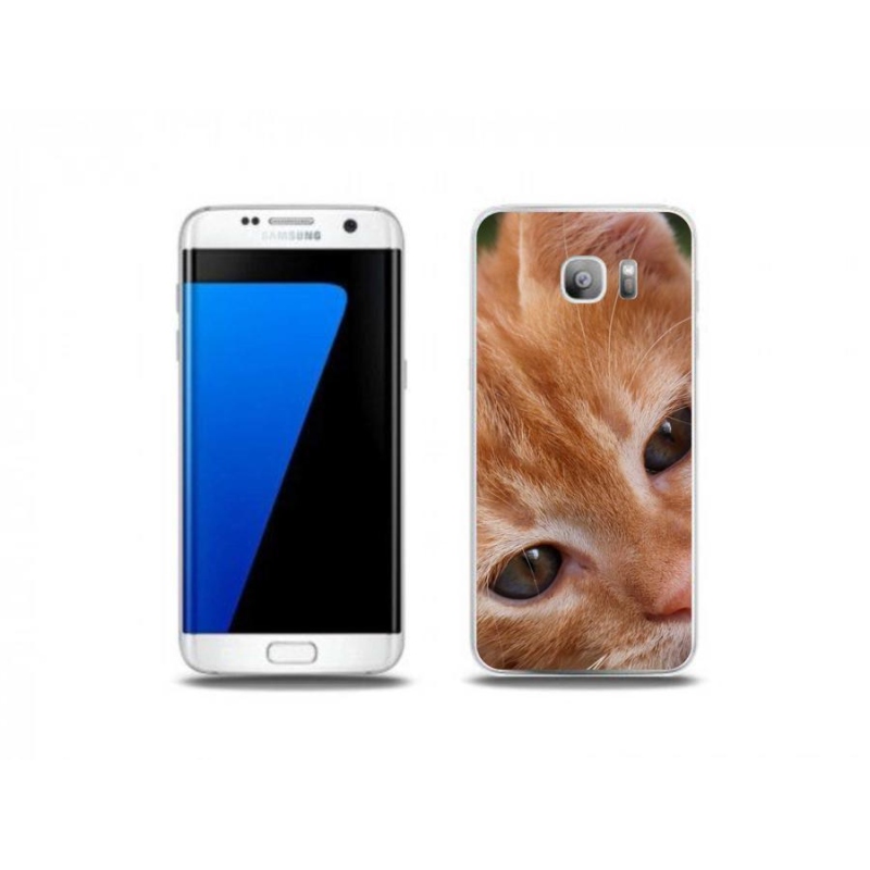 Gélové puzdro mmCase na mobil Samsung Galaxy S7 Edge - ryšavé mačiatko