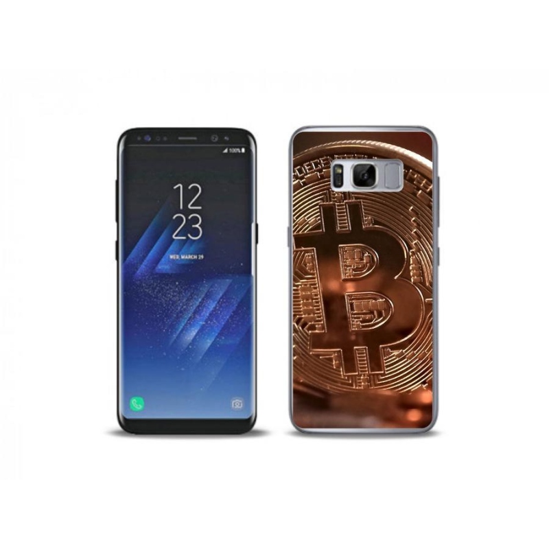 Gélové puzdro mmCase na mobil Samsung Galaxy S8 Plus - Bitcoin