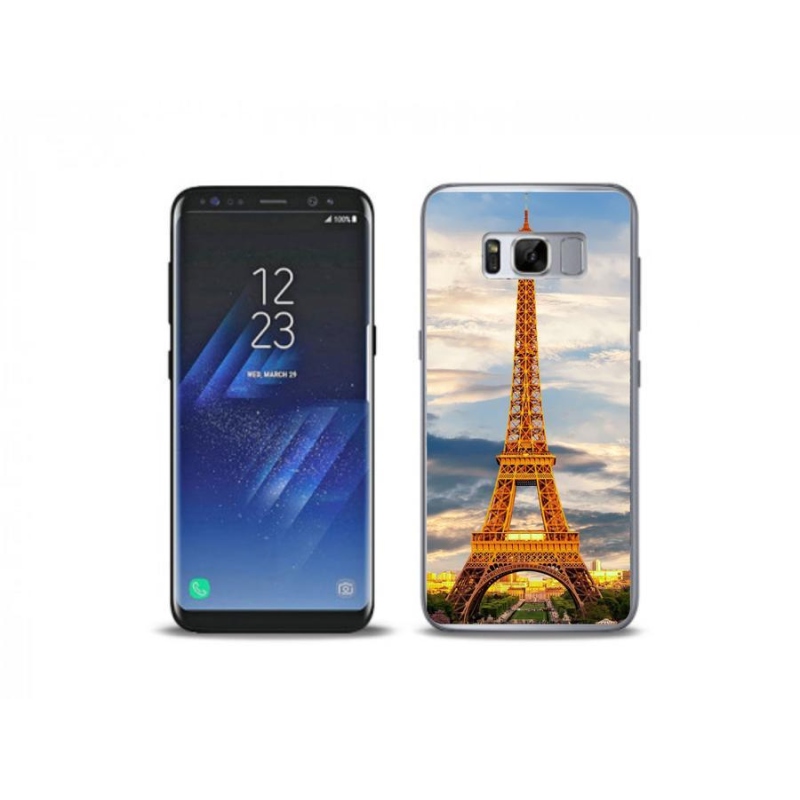 Gélové puzdro mmCase na mobil Samsung Galaxy S8 Plus - Eiffelova veža 3