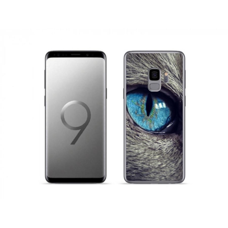 Gélové puzdro mmCase na mobil Samsung Galaxy S9 - modré mačacie oko