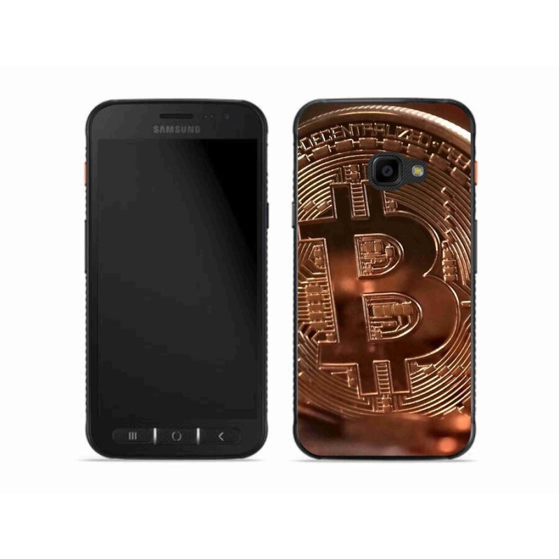 Gélové puzdro mmCase na mobil Samsung Galaxy Xcover 4S - Bitcoin