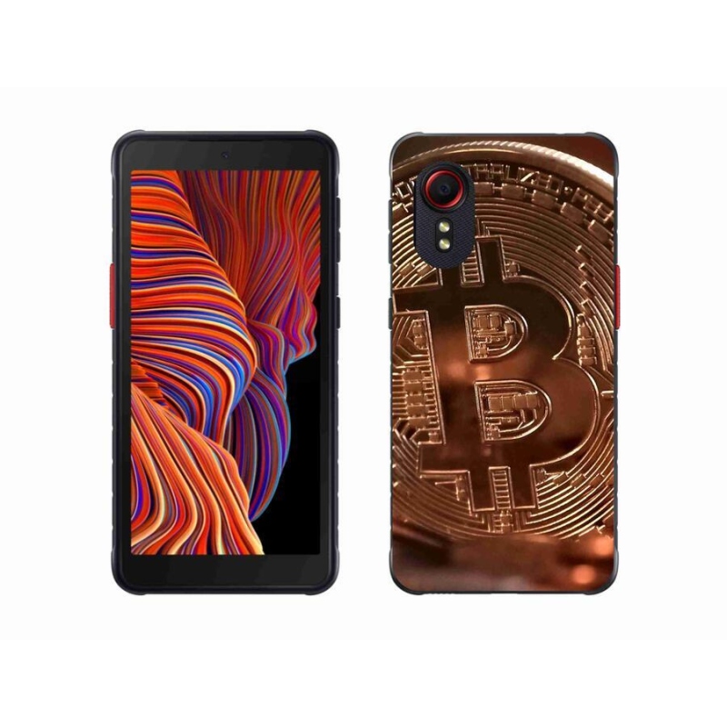 Gélové puzdro mmCase na mobil Samsung Galaxy Xcover 5 - Bitcoin