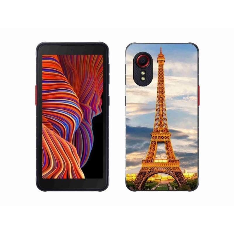 Gélové puzdro mmCase na mobil Samsung Galaxy Xcover 5 - Eiffelova veža 3