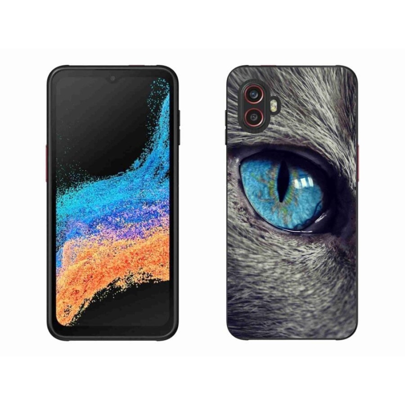 Gélové puzdro mmCase na mobil Samsung Galaxy Xcover 6 Pro - modré mačacie oko