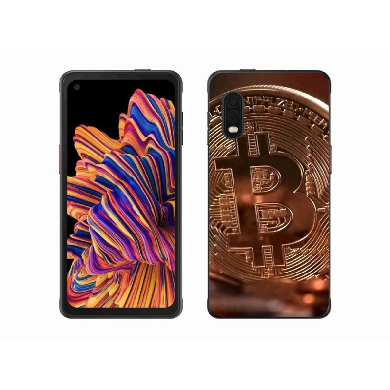 Gélové puzdro mmCase na mobil Samsung Galaxy Xcover Pro - Bitcoin