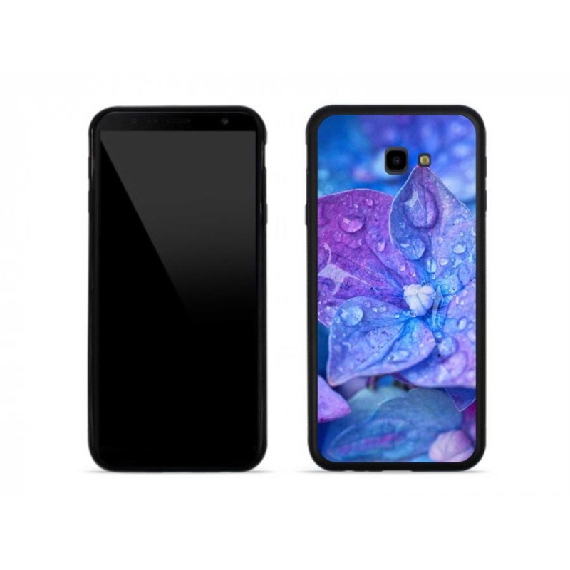 Gélové puzdro mmCase na mobil Samsung J4 Plus - fialový kvet