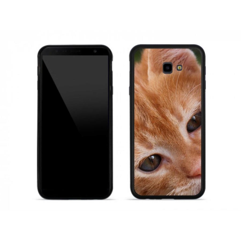 Gélové puzdro mmCase na mobil Samsung J4 Plus - ryšavé mačiatko
