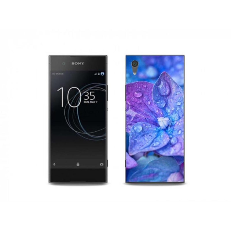 Gélové puzdro mmCase na mobil Sony Xperia XA1 - fialový kvet