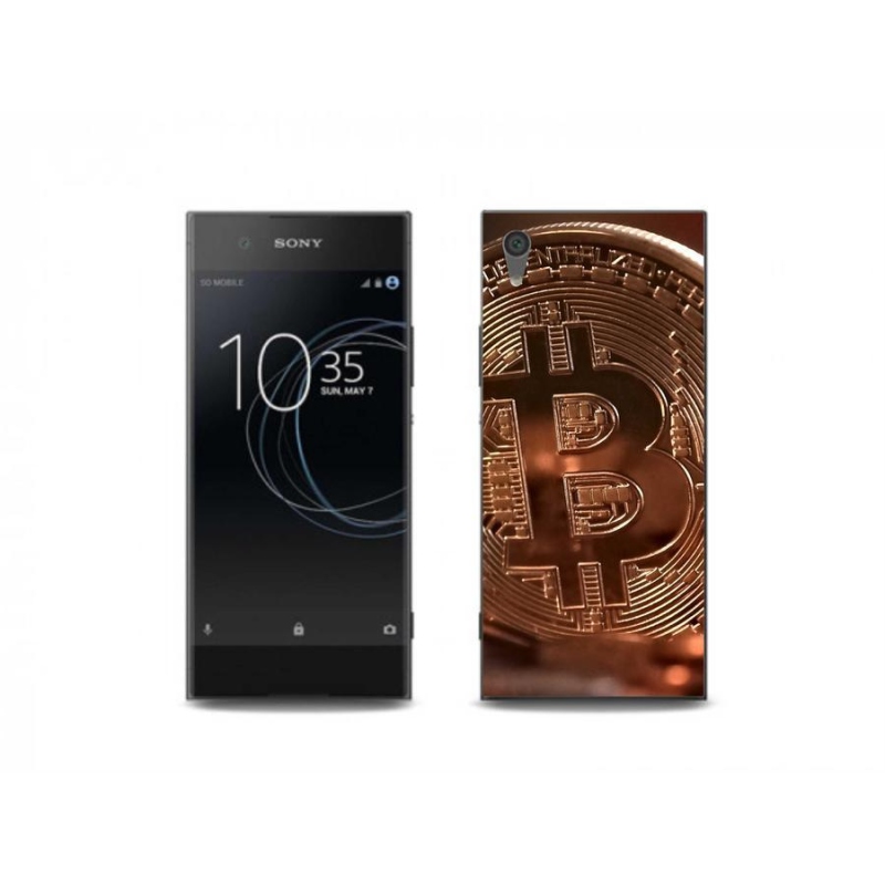 Gélové puzdro mmCase na mobil Sony Xperia XA1 Plus - Bitcoin