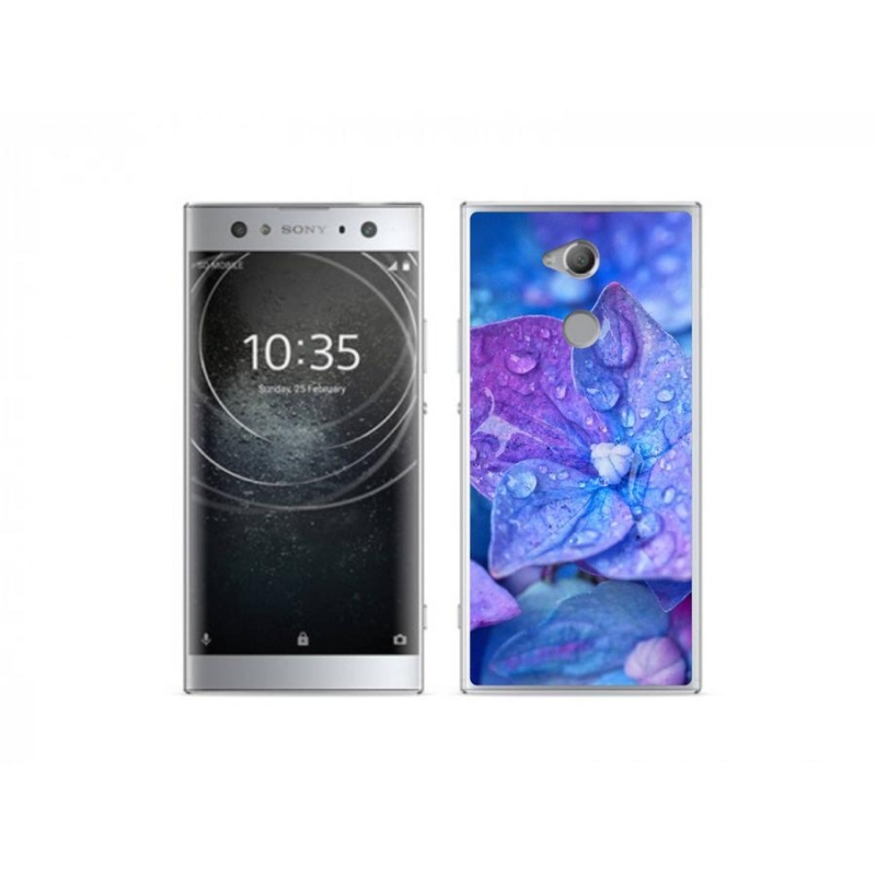 Gélové puzdro mmCase na mobil Sony Xperia XA2 Ultra - fialový kvet