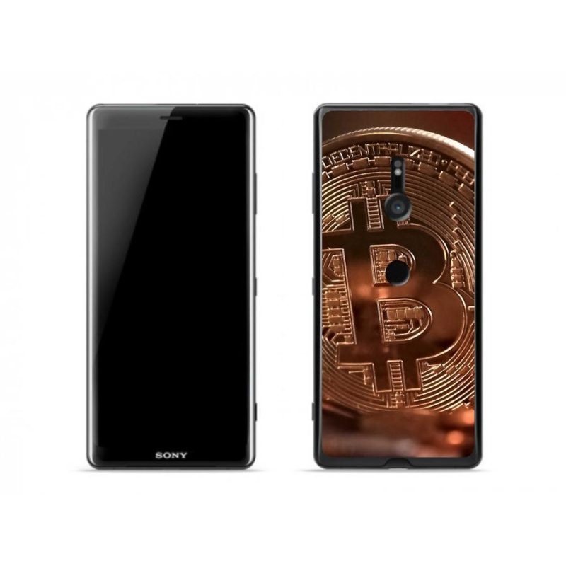 Gélové puzdro mmCase na mobil Sony Xperia XZ3 - Bitcoin