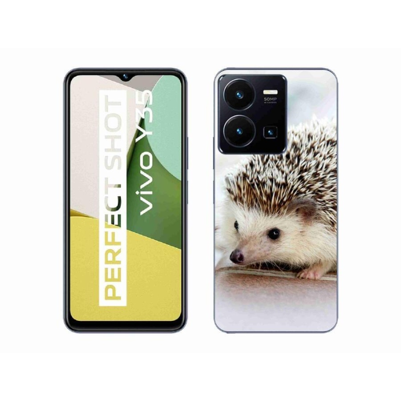 Gélové puzdro mmCase na mobil Vivo Y35 - ježko