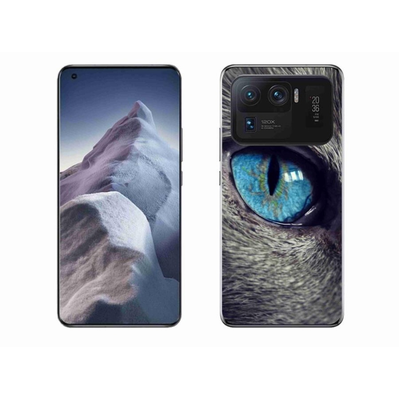 Gélové puzdro mmCase na mobil Xiaomi Mi 11 Ultra - modré mačacie oko