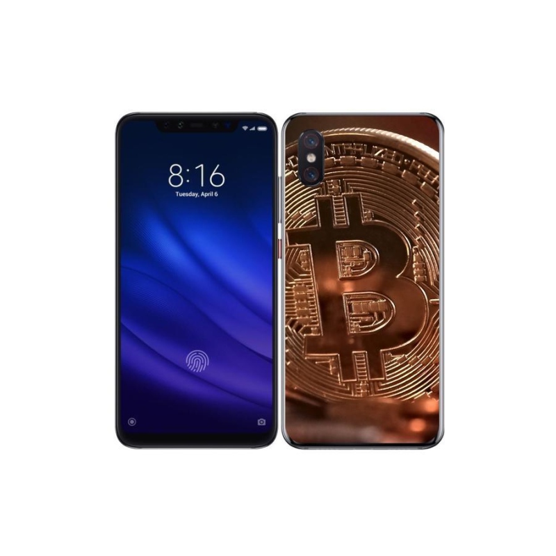 Gélové puzdro mmCase na mobil Xiaomi Mi 8 Pro - Bitcoin