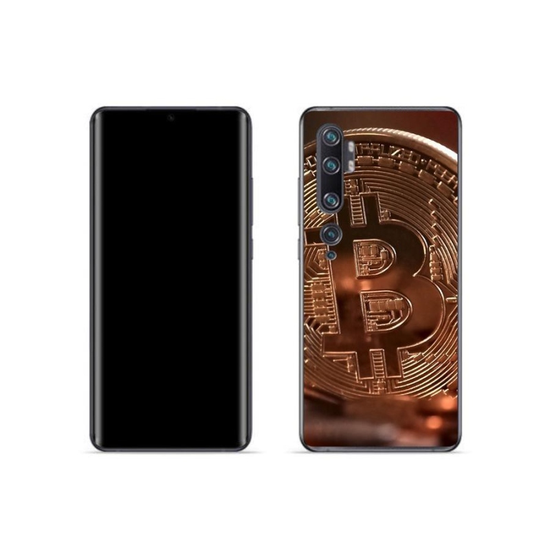 Gélové puzdro mmCase na mobil Xiaomi Mi Note 10 - Bitcoin