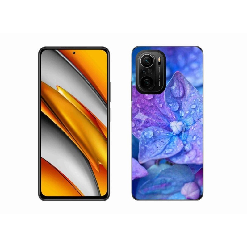 Gélové puzdro mmCase na mobil Xiaomi Poco F3 - fialový kvet