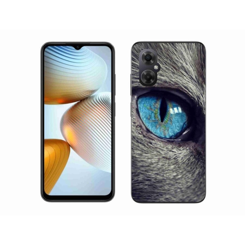 Gélové puzdro mmCase na mobil Xiaomi Poco M4 5G - modré mačacie oko