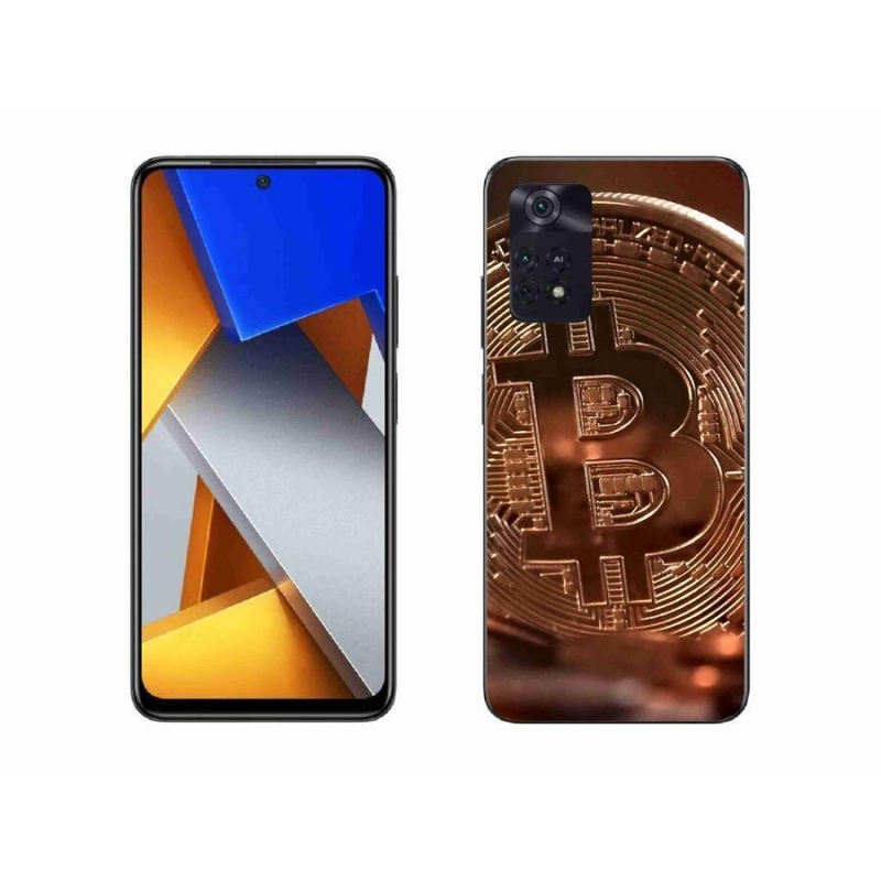 Gélové puzdro mmCase na mobil Xiaomi Poco M4 Pro 4G - bitcoin