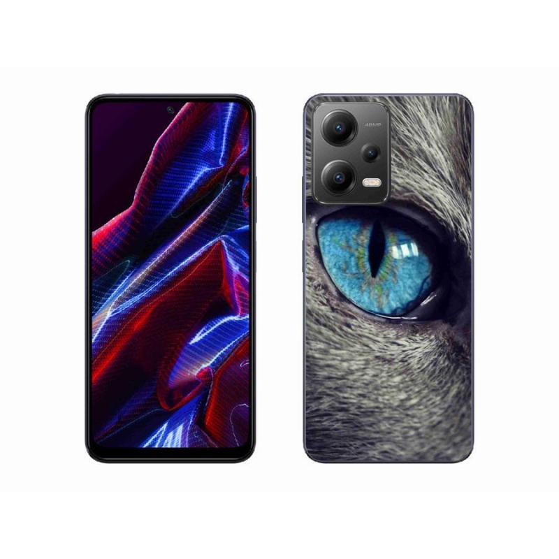 Gélové puzdro mmCase na mobil Xiaomi Poco X5 5G - modré mačacie oko