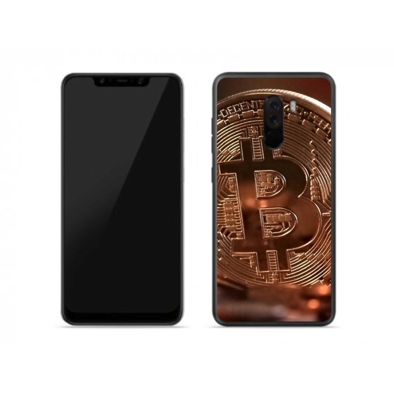 Gélové puzdro mmCase na mobil Xiaomi Pocophone F1 - Bitcoin