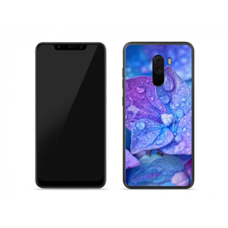 Gélové puzdro mmCase na mobil Xiaomi Pocophone F1 - fialový kvet