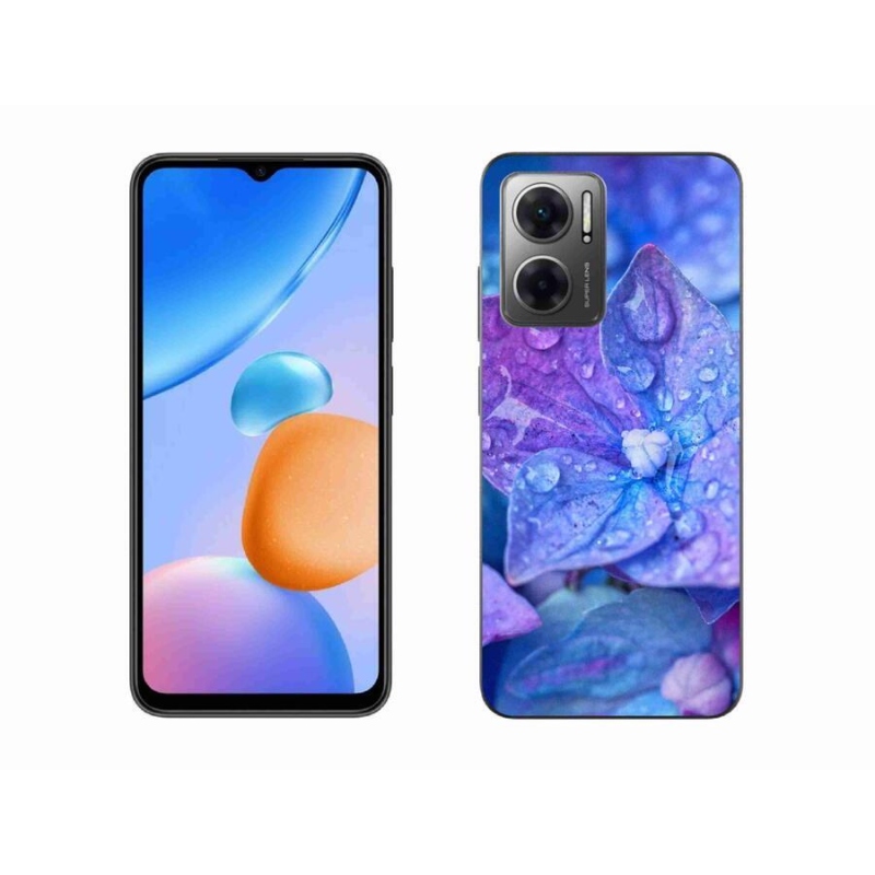Gélové puzdro mmCase na mobil Xiaomi Redmi 10 5G - fialový kvet