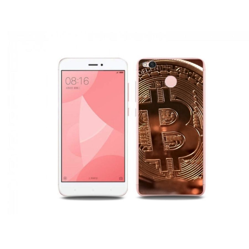 Gélové puzdro mmCase na mobil Xiaomi Redmi 4X - Bitcoin