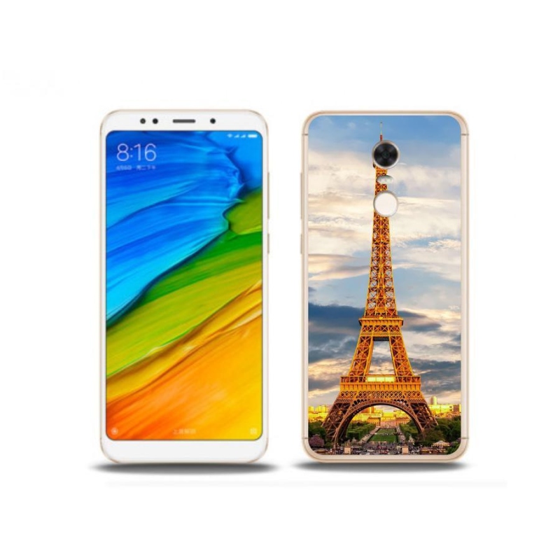 Gélové puzdro mmCase na mobil Xiaomi Redmi 5 Plus - Eiffelova veža 3