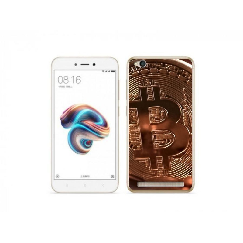 Gélové puzdro mmCase na mobil Xiaomi Redmi 5A - Bitcoin