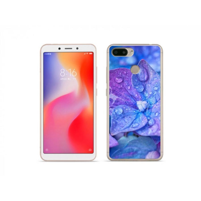 Gélové puzdro mmCase na mobil Xiaomi Redmi 6 - fialový kvet